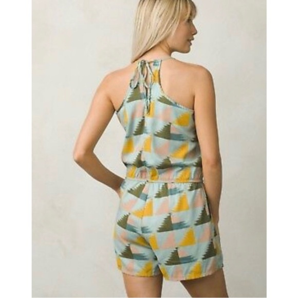 NWT PrAna‎ Franny Romper Sleeveless with Abstract Pattern Size XL - Picture 2 of 11
